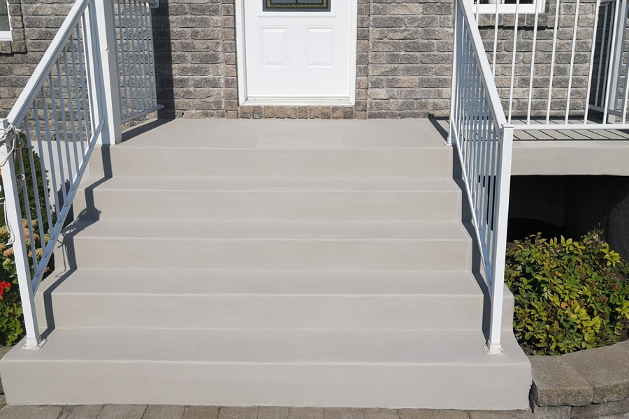 resurfaced concrete steps in huntsville